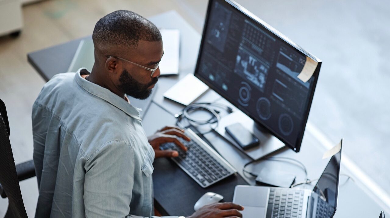Man at computer